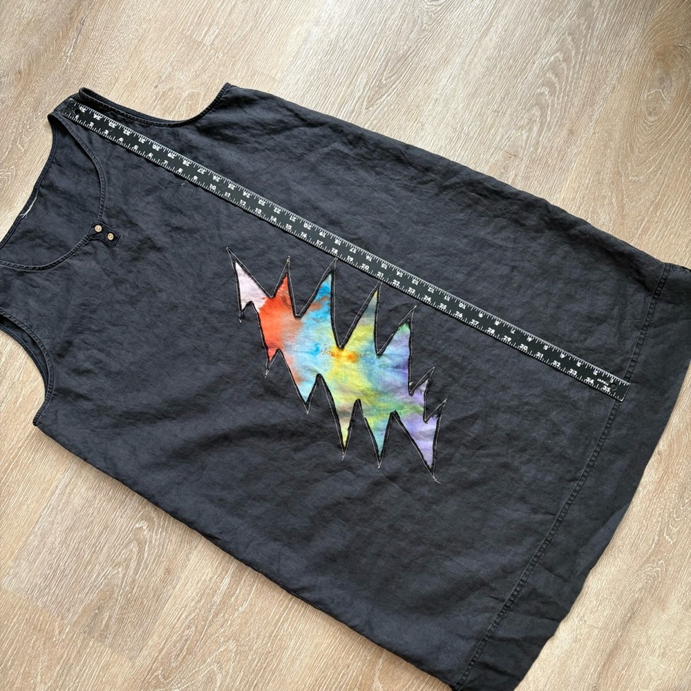 Grateful Dead Upcycled Linen Dress - Picture 7 of 9